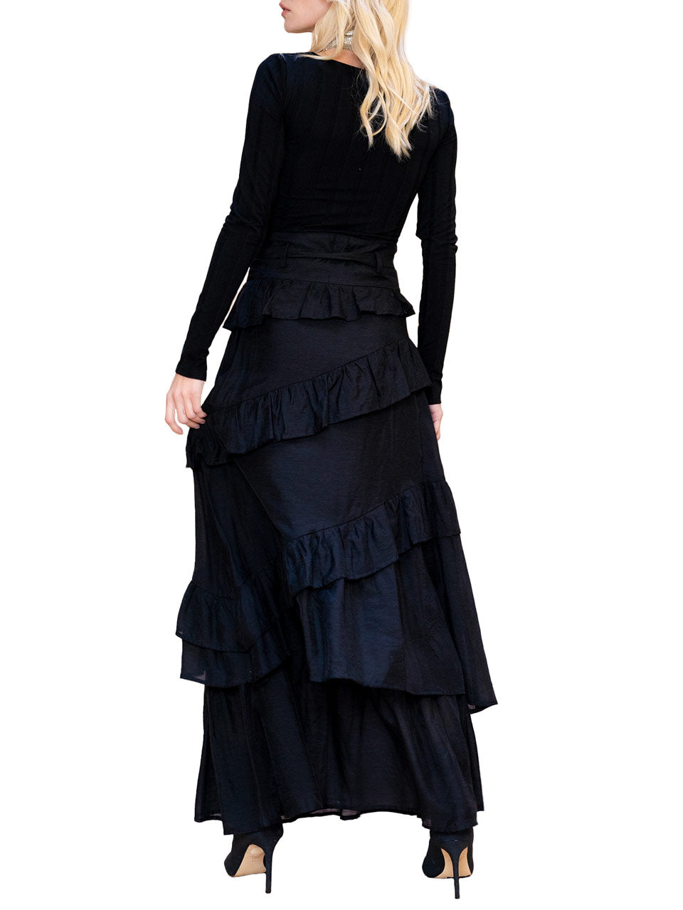  Yelda Maxi Skirt - Black - Bonton