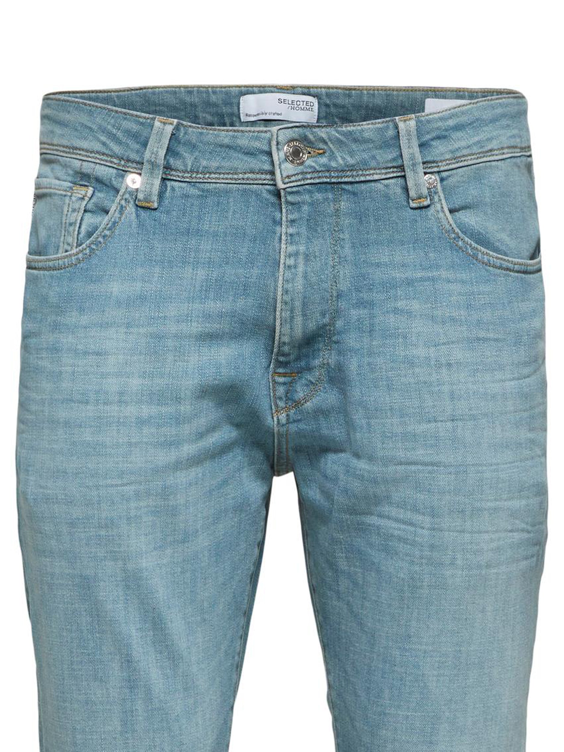  Selected Homme Slim Leon Jeans - Light Blue Denim - Bonton