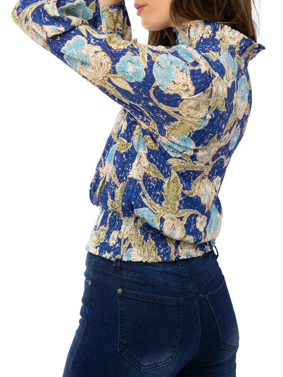  Asra Ruffle Top - Blue - Bonton
