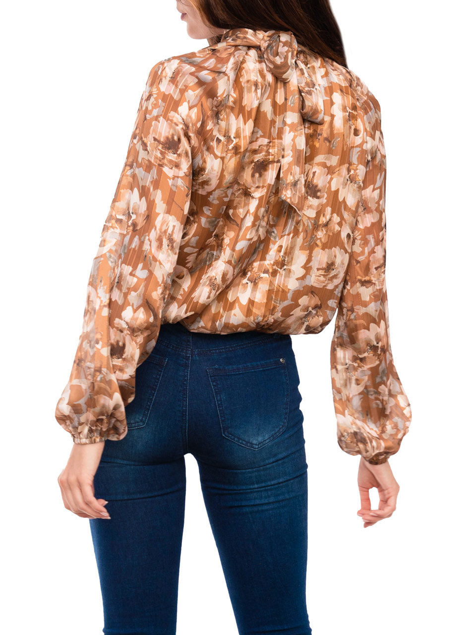  Stella Blouse - Brown Multi - Bonton