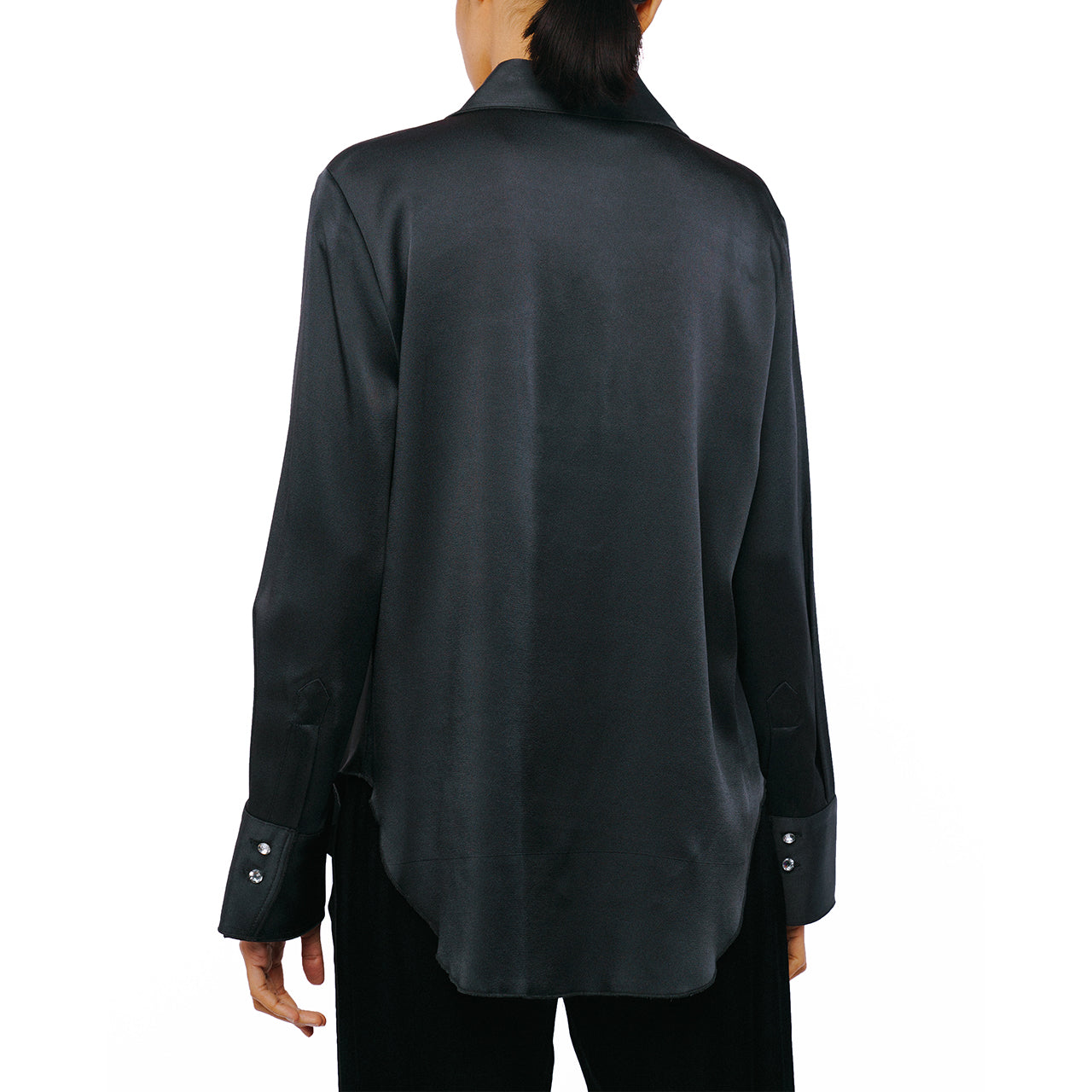 Ciebon Sabrina Jewel Button Down Top - Charcoal - Bonton