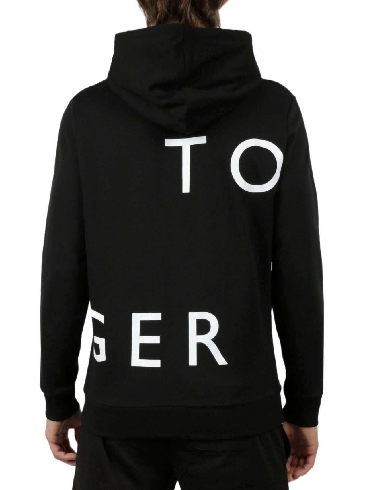  Tommy Hilfiger Long Sleeves French Terry Hoodie - Black - Bonton