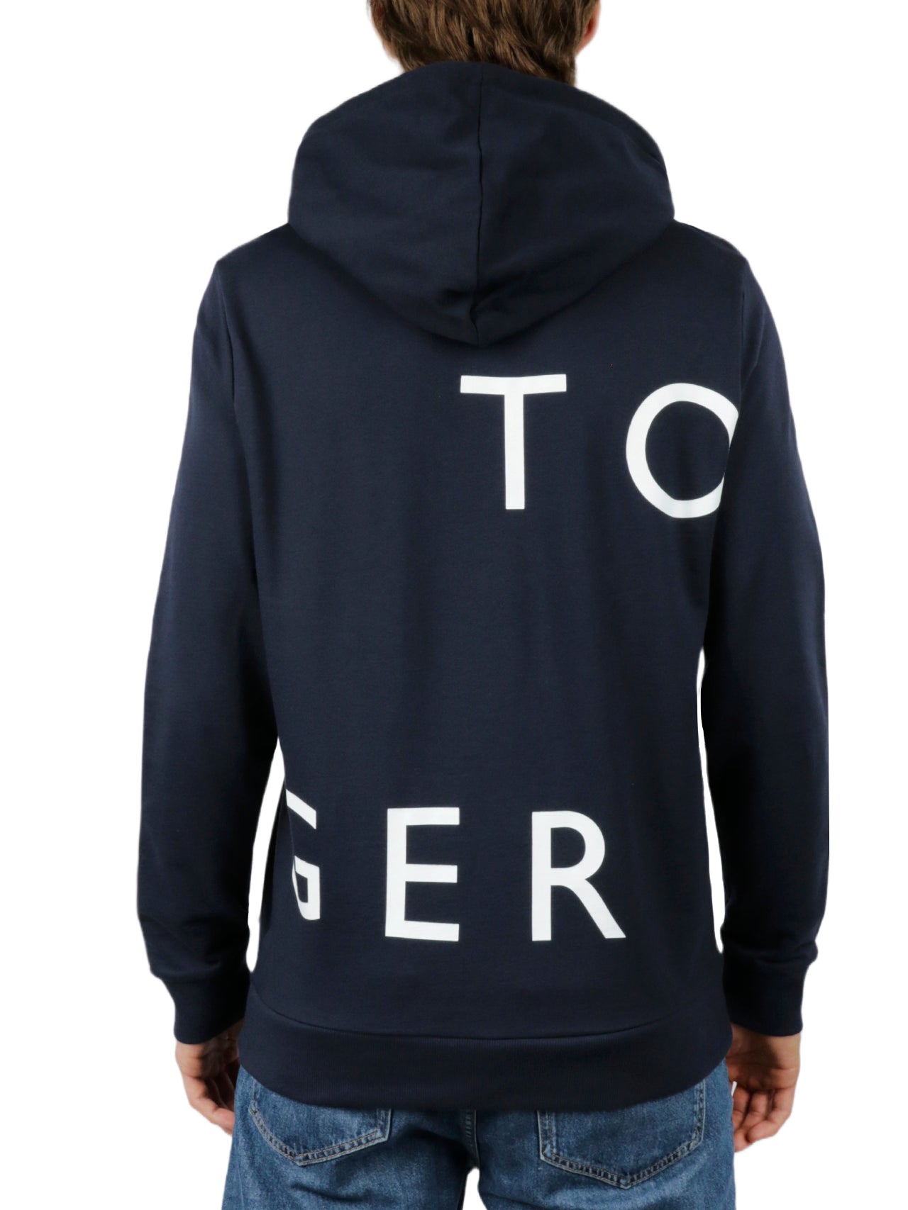  Tommy Hilfiger Long Sleeves French Terry Hoodie - Black - Bonton