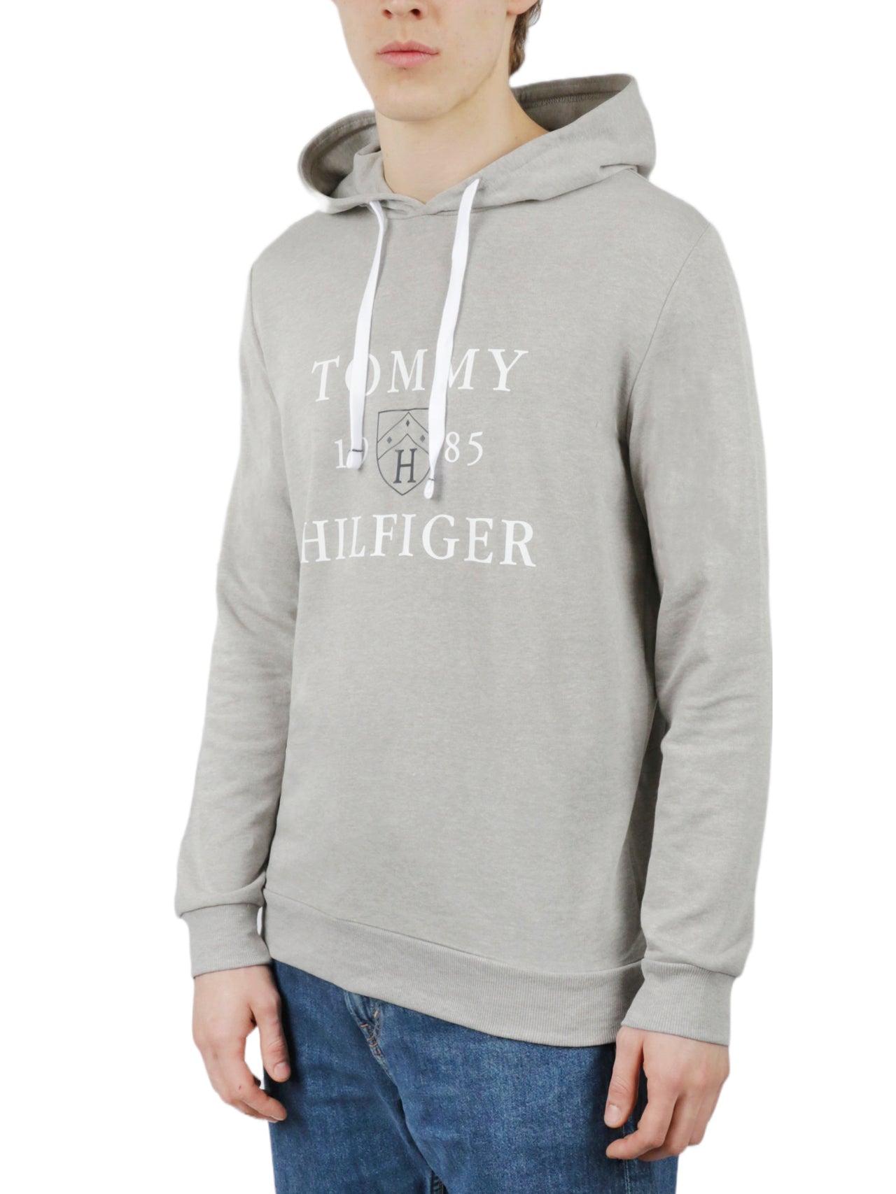  Tommy Hilfiger Long Sleeves Hoodie - Grey Heather - Bonton