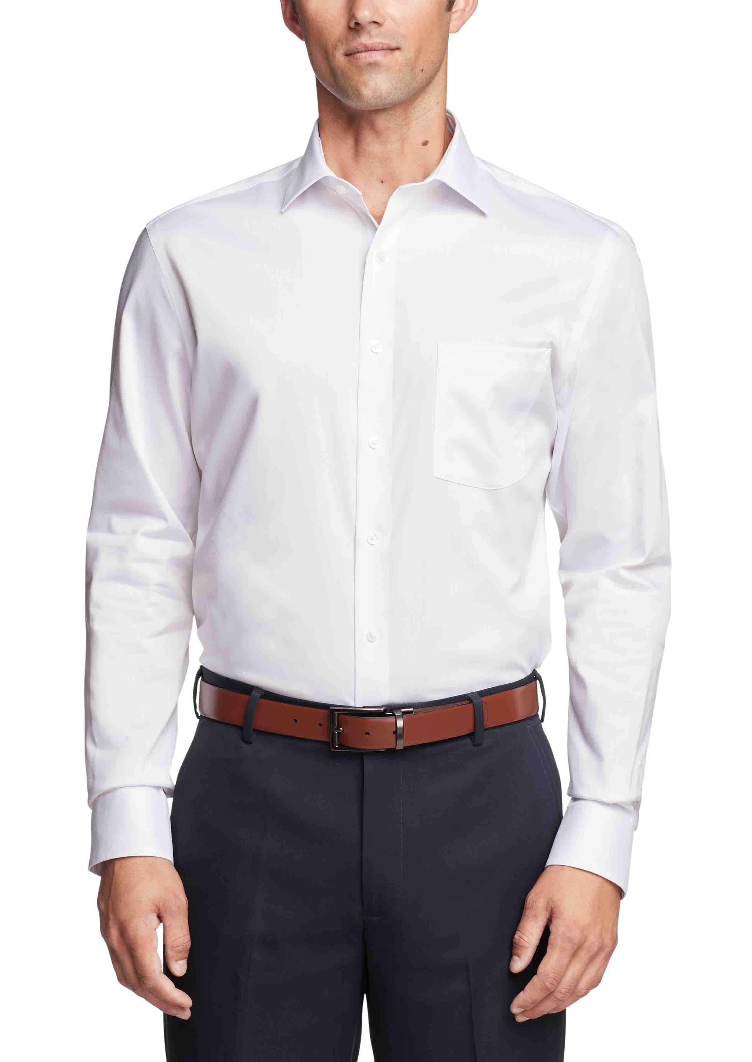  Van Heusen Van Heusen Regular Fit Ultra Wrinkle Free Stretch FLEX Solid - Blue Frost - Bonton