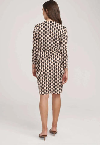 Geometric Wrap Dress