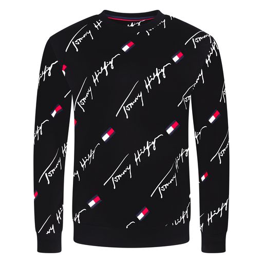  Tommy Hilfiger Long Sleeves Crew Neck Shirt - Mahogany (red) - Bonton