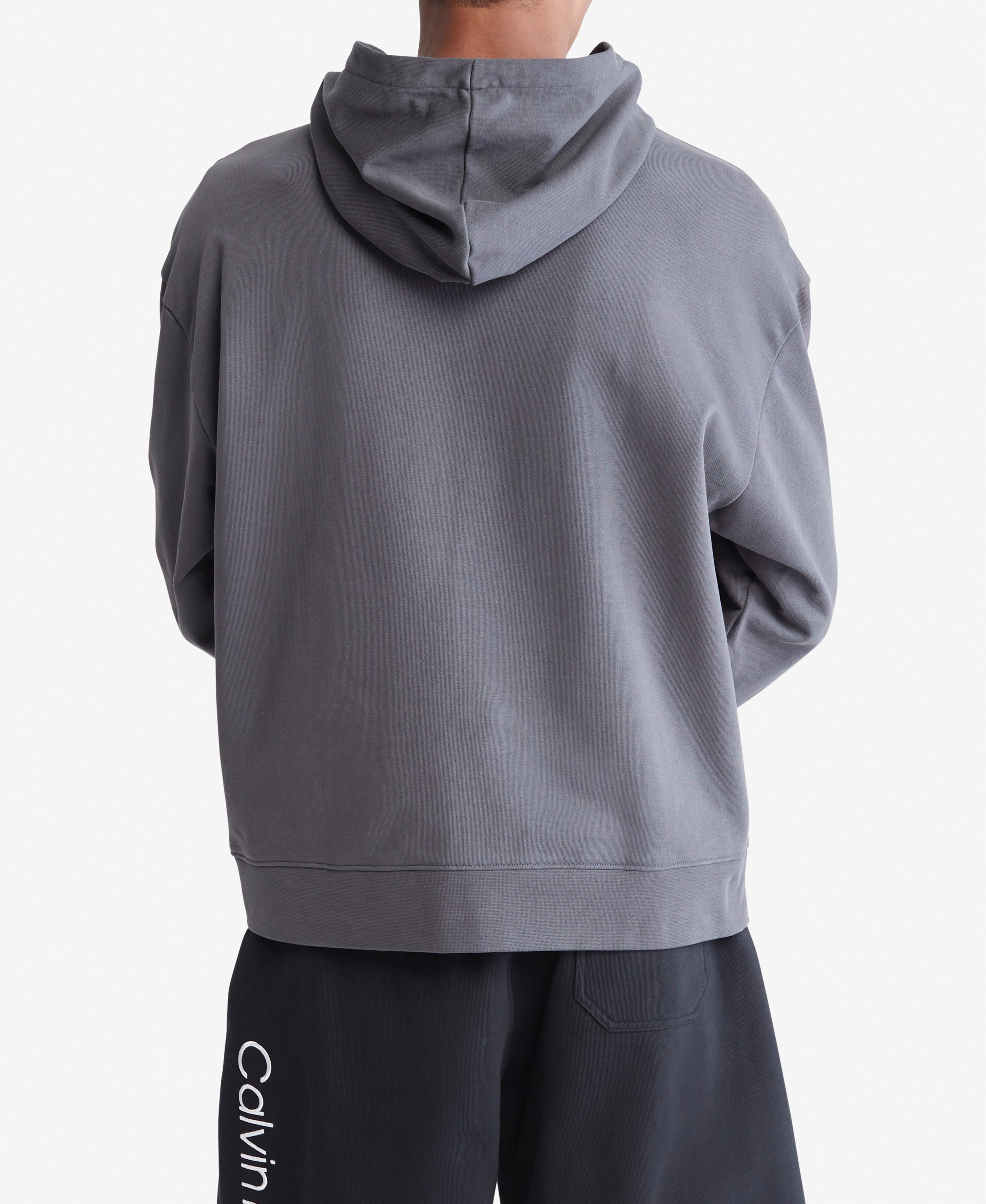  Calvin Klein Long Sleeves Standard Logo Terry - Black Beauty - Bonton