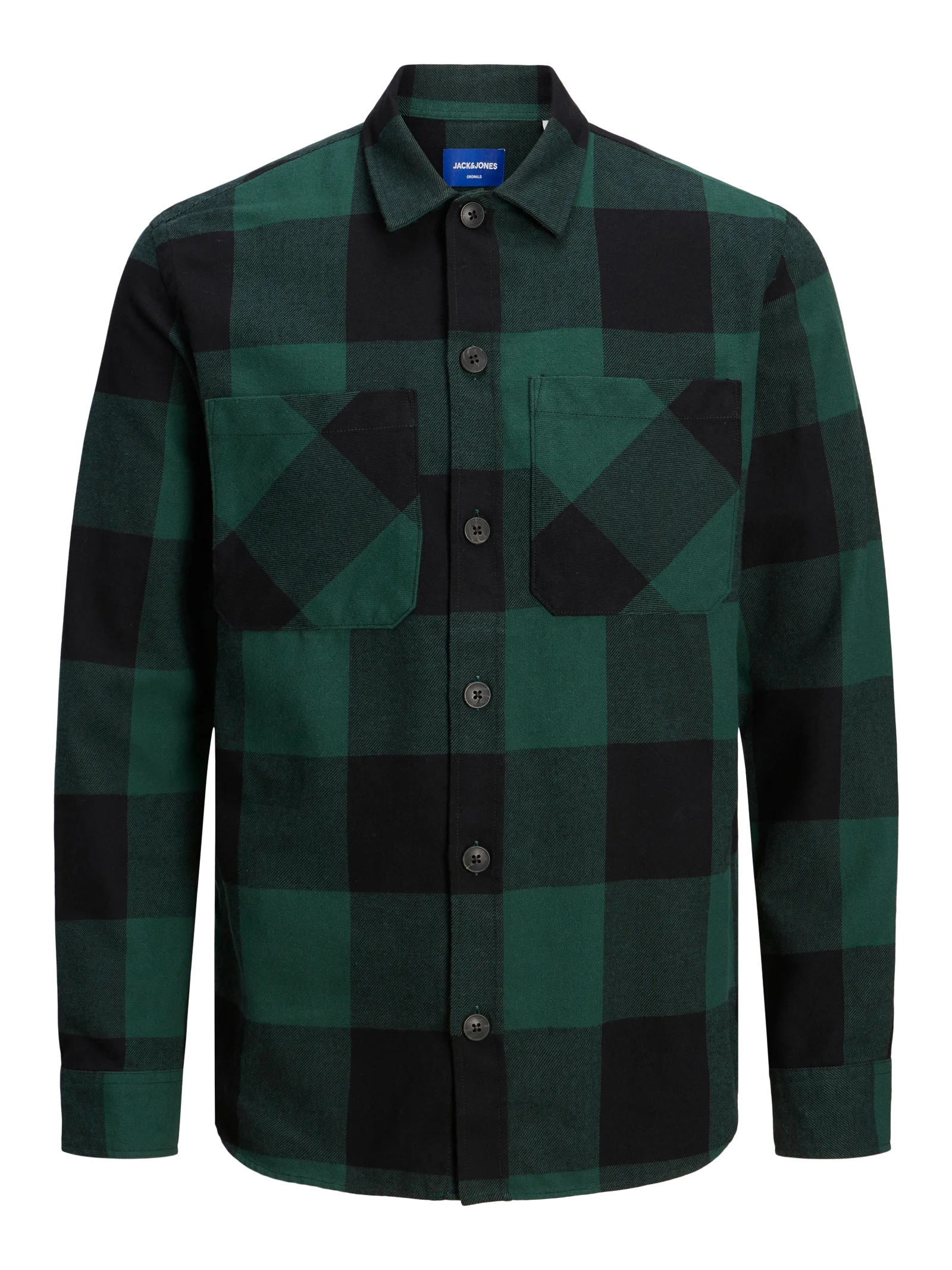  Jack & Jones Blake Comfort Long Sleeve Shirt - Navy Blazer - Bonton