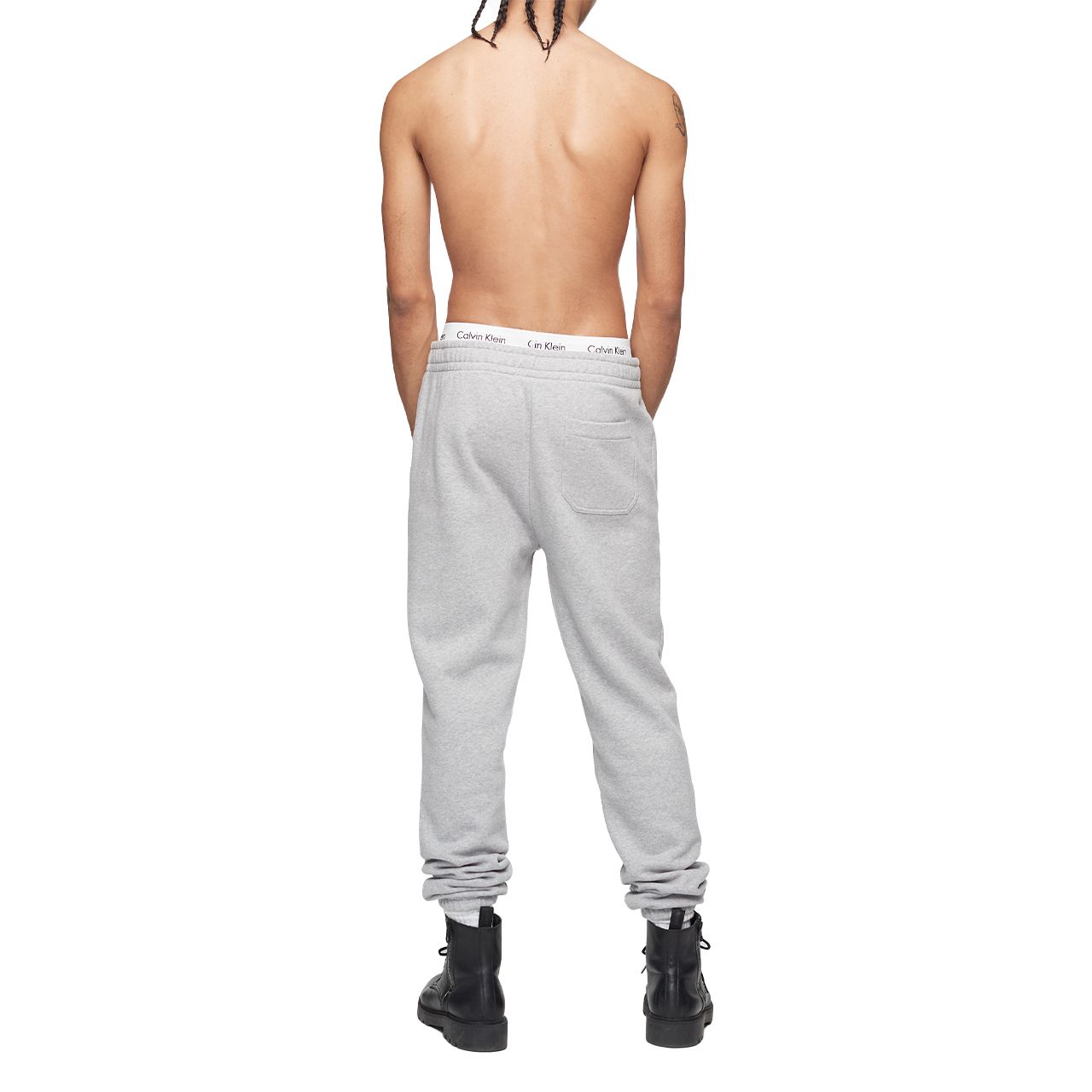  Calvin Klein Archive Logo Fleece Jogger - Heroic Grey Heather - Bonton