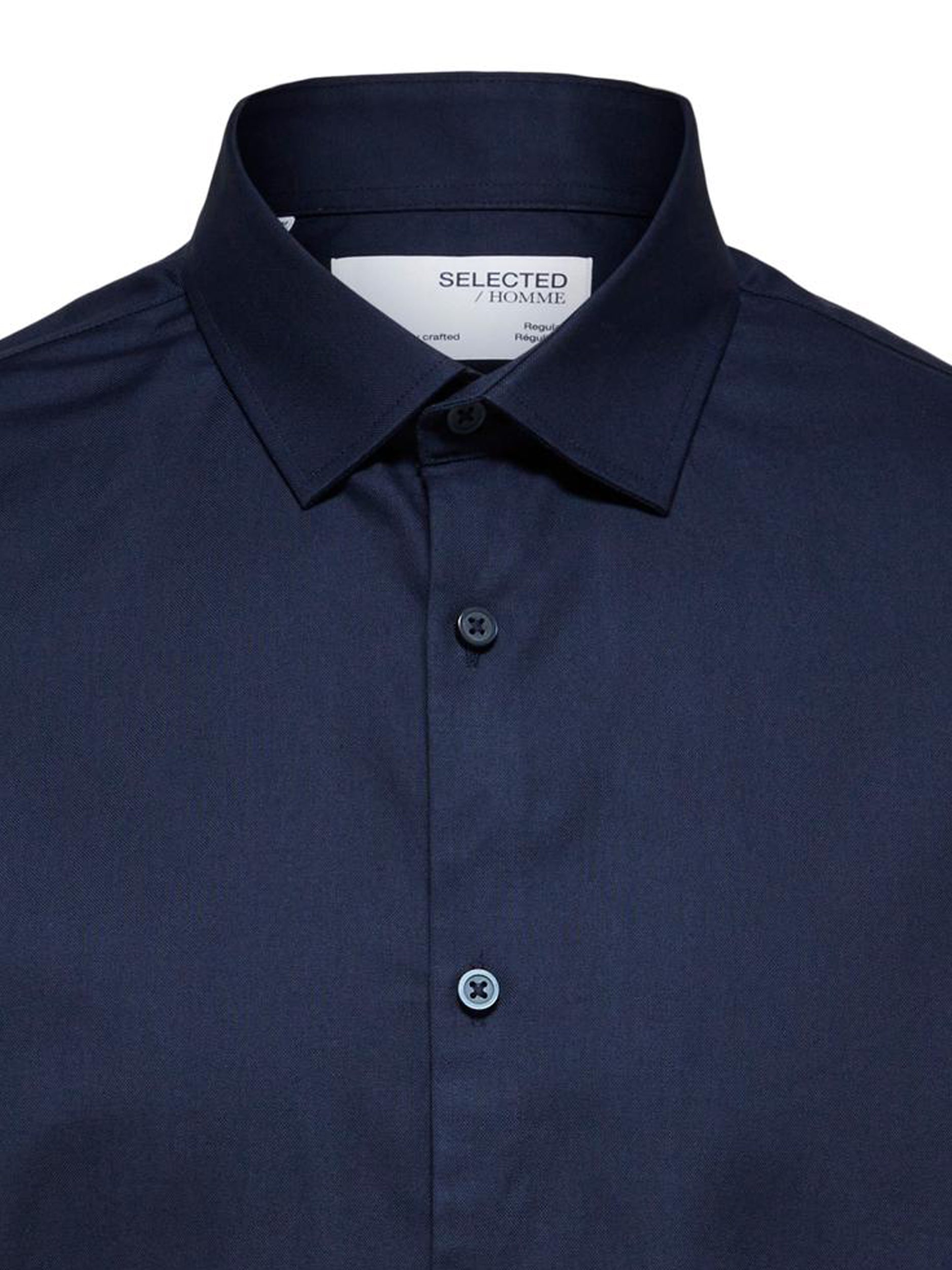  Selected Homme Slim Pinpoint Shirt Classic - Black - Bonton